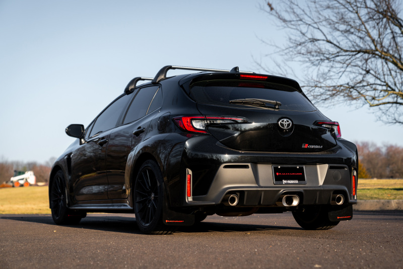 Rally Armor 23-26 Toyota GR Corolla Black Mud Flap w/Light Blue Logo - Image 3