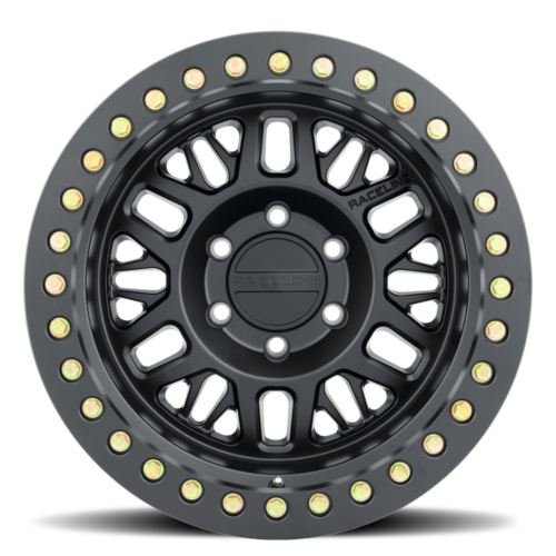 Raceline RT951B Ryno 17x9in / 5x127 BP / -12mm Offset / 83.82mm Bore - Satin Black Beadlock Wheel - Image 7