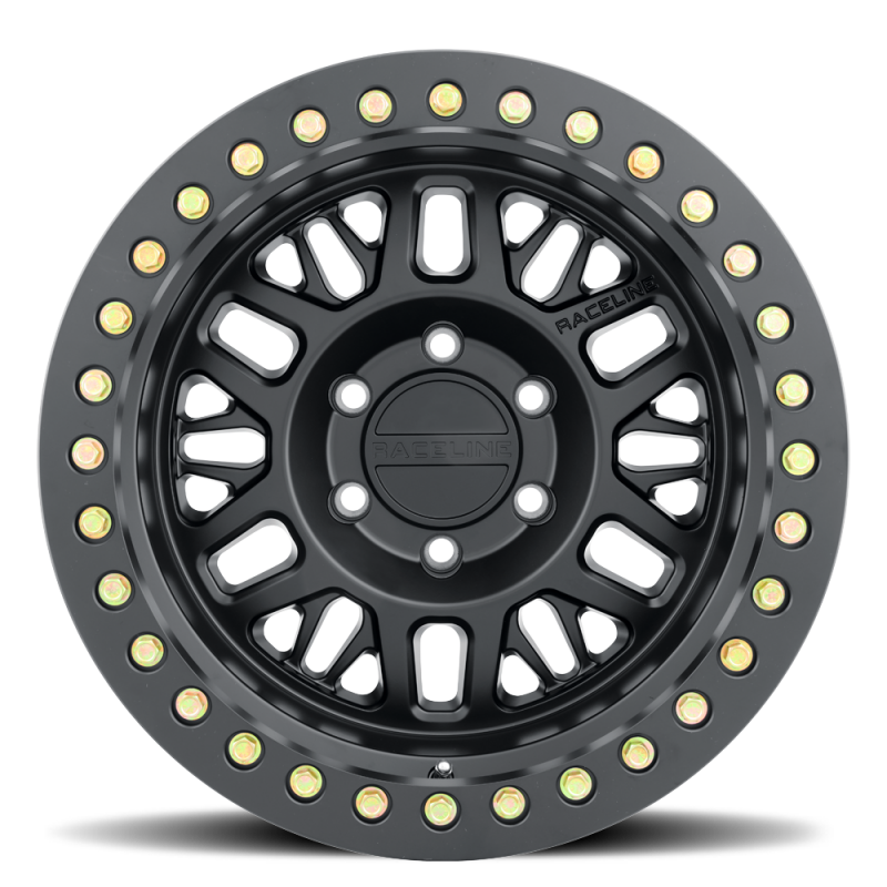 Raceline RT951B Ryno 17x9in / 5x127 BP / -12mm Offset / 83.82mm Bore - Satin Black Beadlock Wheel - Image 7