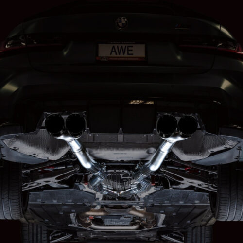 AWE Tuning Track Edition Cat-Back Exhaust for BMW G8X M3/M4 - Diamond Black Tips - Image 10