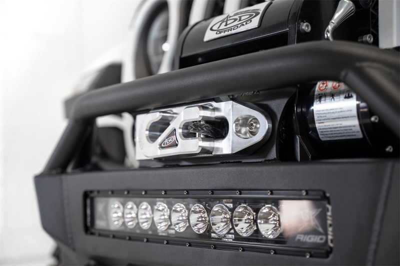 Addictive Desert Designs for 2020 Jeep Gladiator JT Stealth Fighter Front Bump w/ Top Hoop & Winch Mount - Image 5