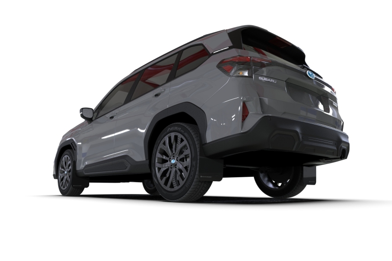 Rally Armor 25-26 Subaru Forester & Hybrid Black UR Mud Flap w/Grey Logo - Image 2