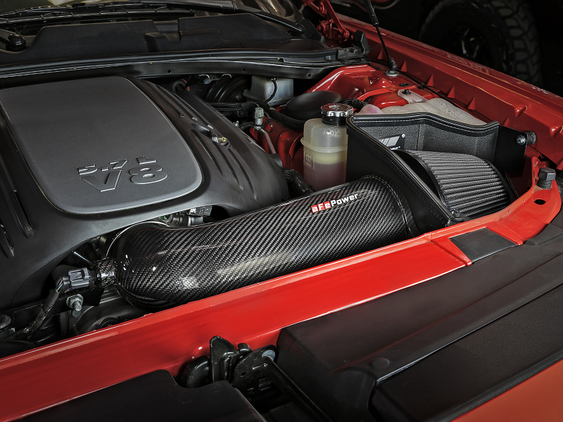 aFe Power Magnum FORCE Carbon Fiber Stage 2 Track Series Pro Dry S CAIS - 11-18 Dodge Challenger V8 - Image 10