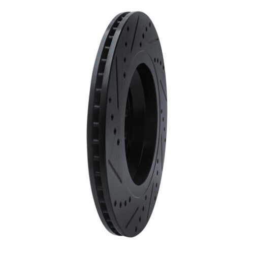 DFC 06-25 Audi S3 (USA/Canada) Rear Right Drilled & Slotted Black Brake Rotor - Image 4