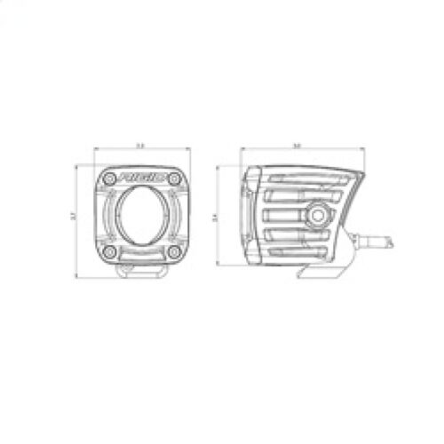 Rigid Industries Revolve Pod w/White Trim Ring - Pair - Image 8