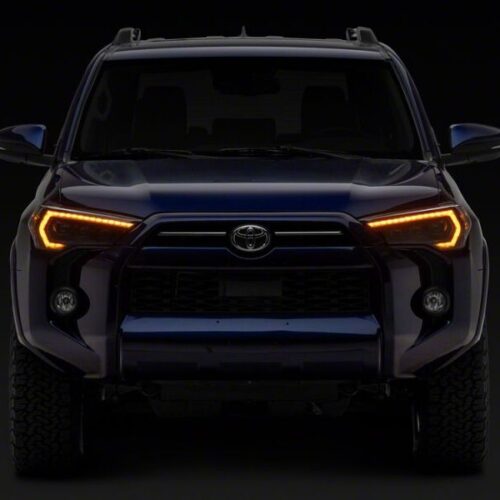 Raxiom for 2014-2024 Toyota 4Runner CXR Series LED Headlights with Amber DRL- Black Housing- Clear Lens - Image 10