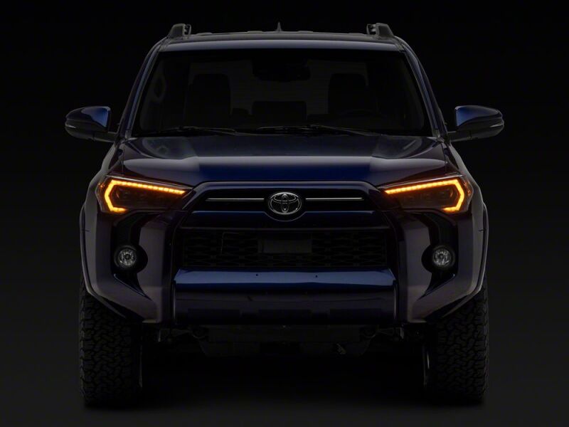 Raxiom for 2014-2024 Toyota 4Runner CXR Series LED Headlights with Amber DRL- Black Housing- Clear Lens - Image 10