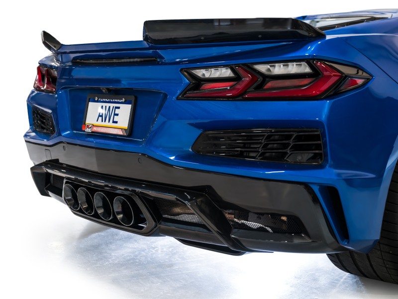 AWE Tuning SwitchPath Cat-Back Exhaust - Diamond Black Tips for 2023 C8 Corvette Z06 - Image 10