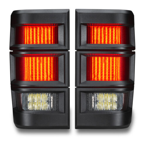 Alternative view of ORACLE Lighting Jeep Comanche MJ LED Tail Lights - Standard Red Lens