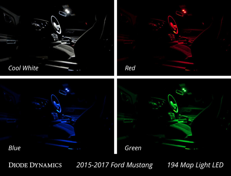Diode Dynamics Mustang Interior Light Kit 15-17 Mustang Stage 2 - Cool - White - Image 4