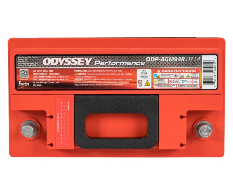 Odyssey Battery Auto/Truck/Heavy Duty & Commercial Performance AGM Battery (94R-850) - Image 3