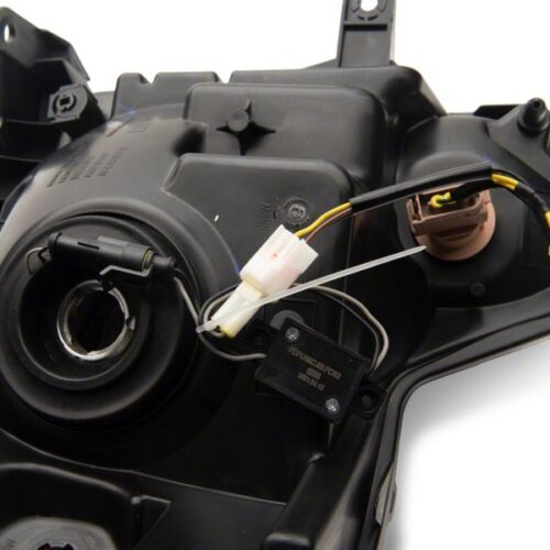 Raxiom for 2009-2014 Ford F-150 Axial Series Headlights w/ LED Bar- Black Housing (Clear Lens) - Image 3