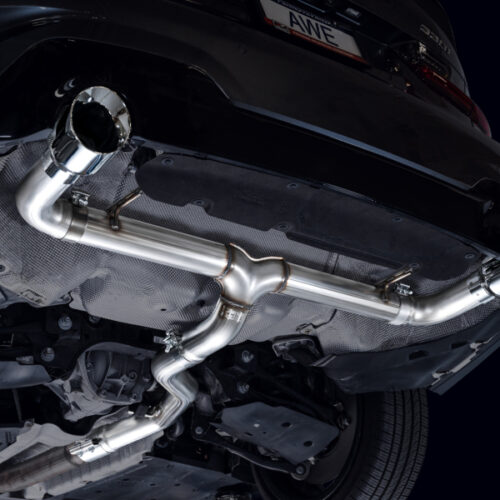 AWE Tuning Track Edition Axle-Back Exhaust - Chrome Silver for 19-23 BMW 330i / 21-23 BMW 430i Base G2X - Image 10