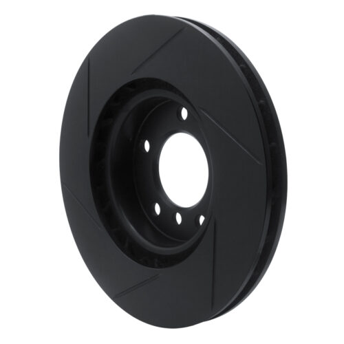 R1 Concepts for 95-99 BMW M3 E36 Left Front Slotted Black Brake Rotor - Image 5