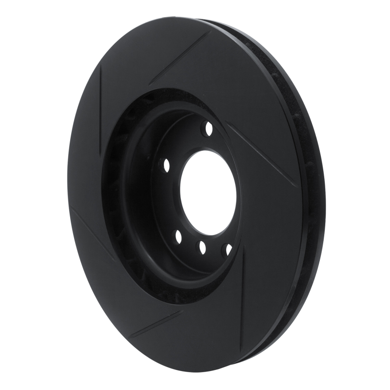R1 Concepts for 95-99 BMW M3 E36 Left Front Slotted Black Brake Rotor - Image 5