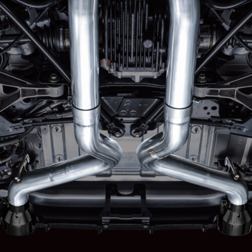 Alternative view of AWE Tuning Track Edition Cat-Back Exhaust System w/ Diamond Black Tips for 2023 Nissan Z RZ34 RWD