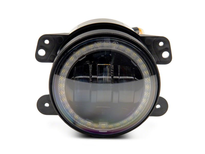 Raxiom for 2007-2018 Jeep Wrangler JK Axial Series 4-In LED Devil Eyes Fog Lights w/ Halo - Image 10