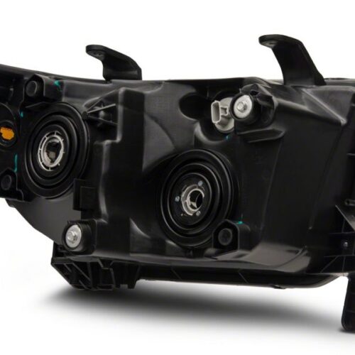 Raxiom for 2007-2013 Toyota Tundra Axial Series Projector Headlights w/ LED Bar- Black Housing (Clear Lens) - Image 4