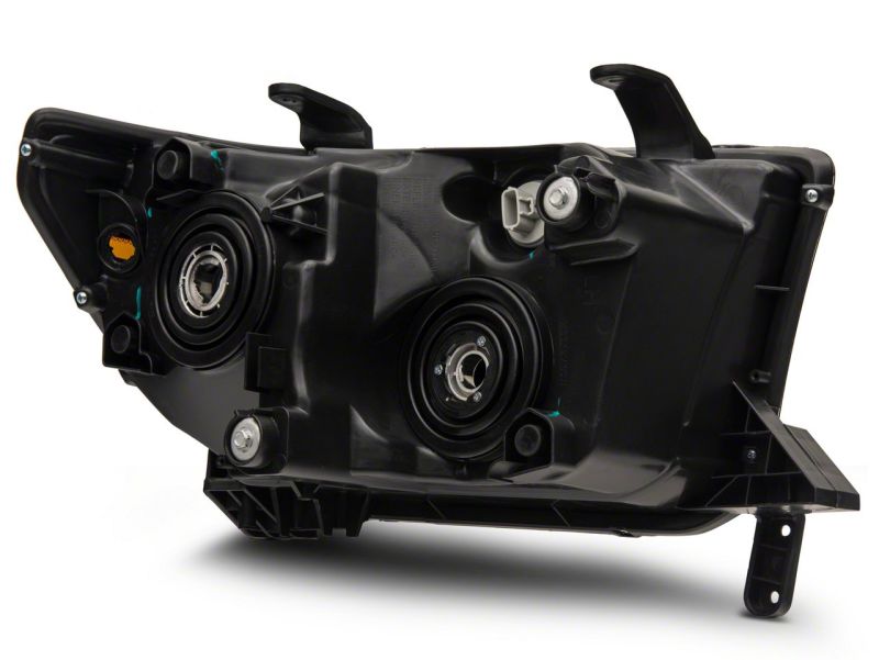 Raxiom for 2007-2013 Toyota Tundra Axial Series Projector Headlights w/ LED Bar- Black Housing (Clear Lens) - Image 4