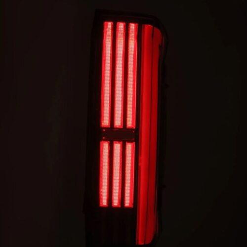 AlphaRex 22-24 Toyota Tundra NOVA-Series Prismatic LED Tail Lights - Black/Red - Image 5