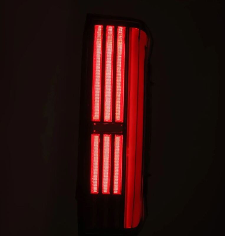AlphaRex 22-24 Toyota Tundra NOVA-Series Prismatic LED Tail Lights - Black/Red - Image 5