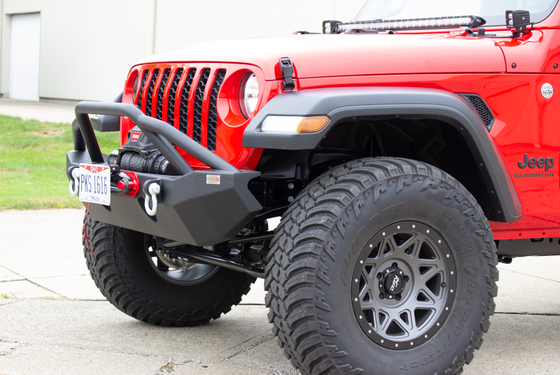 Fishbone Offroad 2018+ Jeep Wrangler JL - Black Aluminum Hawse Fairlead License Plate Mount - Image 6