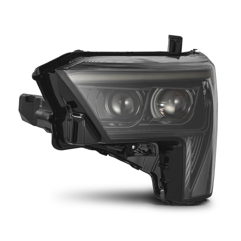 AlphaRex 880873 22-23 Toyota Tundra LUXX-Series Headlights Alpha-Black w/Amber DRL - Req 810029 OR 810030 - Image 6