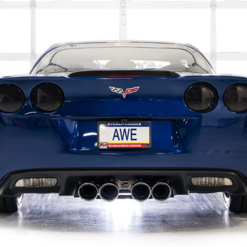 AWE Tuning Touring Edition Axle-Back Exhaust w/ Chrome Silver Tips for C6 Chevrolet Corvette Z06/ZR1 - Image 5
