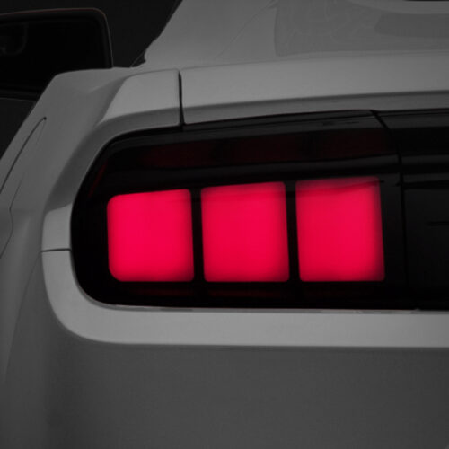 Raxiom for 2015-2022 Ford Mustang Profile LED Tail Lights - Gloss Black Housing (Smoked Lens)