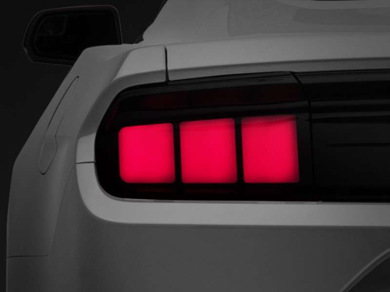 Raxiom for 2015-2022 Ford Mustang Profile LED Tail Lights - Gloss Black Housing (Smoked Lens)
