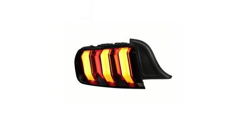 Raxiom 15-23 Ford Mustang Euro Style LED Tail Lights- Gloss Black Housing- Red Lens - Image 6