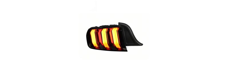 Raxiom 15-23 Ford Mustang Euro Style LED Tail Lights- Gloss Black Housing- Red Lens - Image 6