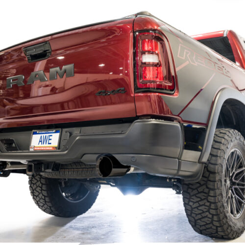 AWE Tuning Cat-Back Exhaust w/ Diamond Black Tips for 2025+ RAM 1500 3.0TT Rebel 0FG - Image 6