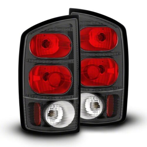 Raxiom for 2002-2005 Dodge RAM 1500 Axial Series Tail Lights- Carbon Fiber Housing- Red/Clear Lens