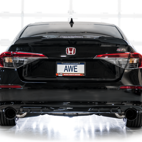 AWE Tuning 22+ Honda Civic Si/Acura Integra Track Edition Cat-Back Exhaust - Dual Diamond Black Tips - Image 7
