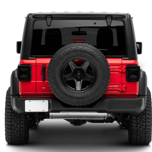 Raxiom for 2018-2022 Jeep Wrangler JL Axial Series Plateau LED Tail Lights- Black Housing (Smoked Lens) - Image 10