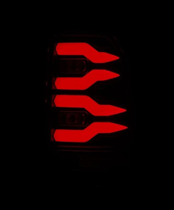 AlphaRex 97-03 Ford F150 / 99-16 Ford F250/F350/F450/F550 LUXX-Series LED Tail Lights - Black - Image 3