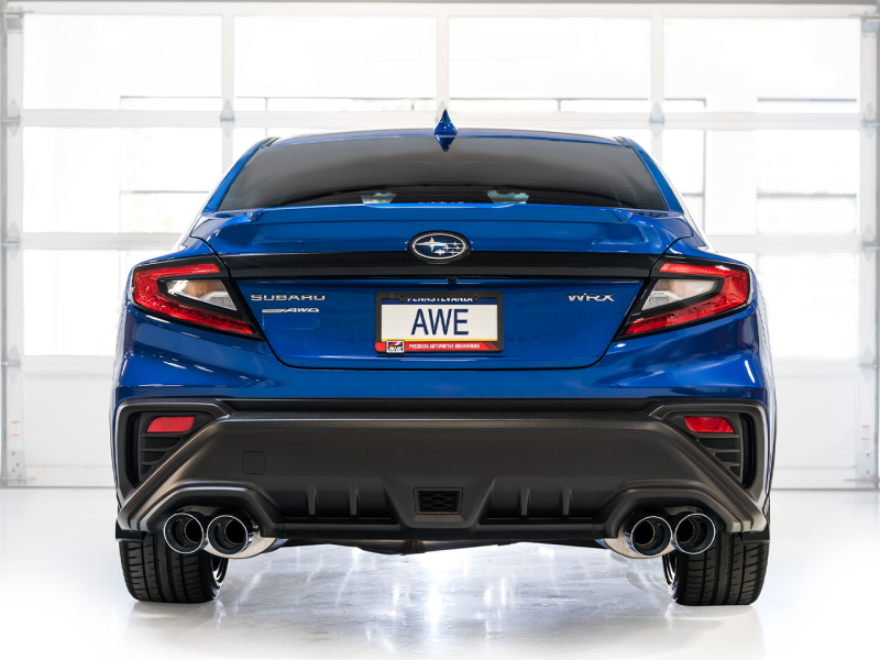 AWE Tuning Touring Edition Exhaust - Chrome Silver Tips for 2022+ VB Subaru WRX - Image 6