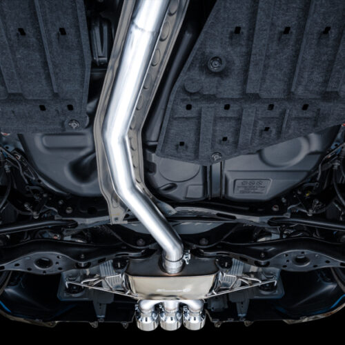 AWE Tuning Touring Edition Exhaust w/ Triple Chrome Silver Tips for 2023 Honda Civic Type R FL5 - Image 4