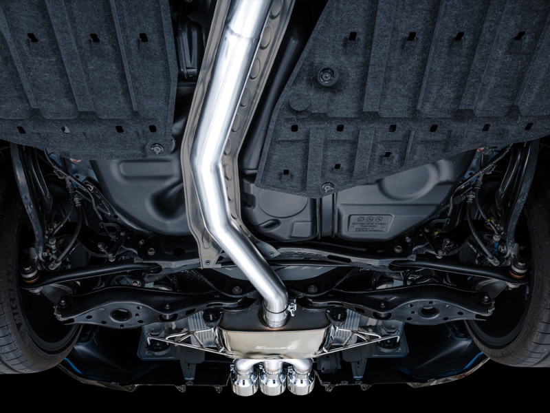 AWE Tuning Touring Edition Exhaust w/ Triple Chrome Silver Tips for 2023 Honda Civic Type R FL5 - Image 4