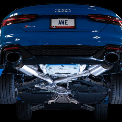 AWE Tuning Touring Edition Exhaust - RS-Style Diamond Black Tips for Audi B9.5 RS 5 Coupe Non-Resonated - Image 9