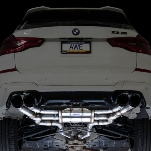 AWE Tuning SwitchPath Axle-Back Exhaust - Diamond Black Tips for 20-25 BMW X3 M/M Comp (F97) AWD - Image 9