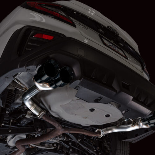 AWE Tuning Track Edition Axle-Back Exhaust - Diamond Black Tips for 22-25 Subaru VB WRX - Image 9