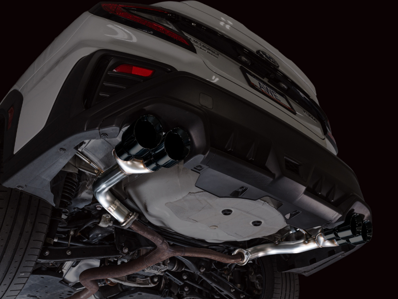 AWE Tuning Track Edition Axle-Back Exhaust - Diamond Black Tips for 22-25 Subaru VB WRX - Image 9