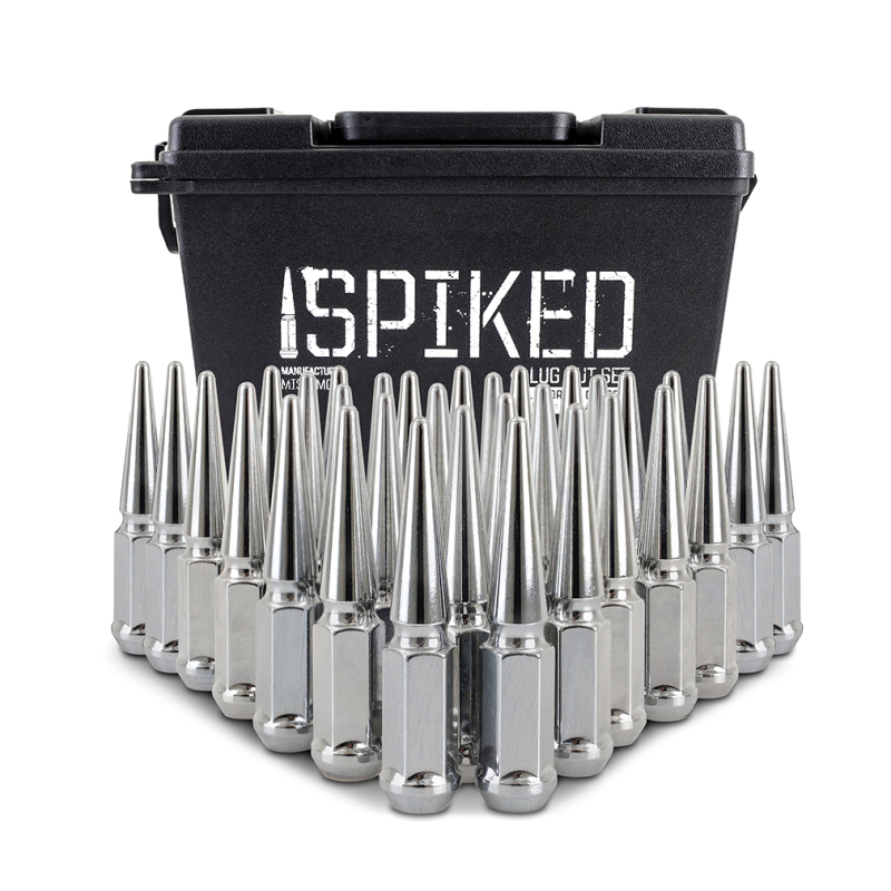 Mishimoto Steel Spiked Lug Nuts M14 x 1.5 32pc Set Chrome - Image 4