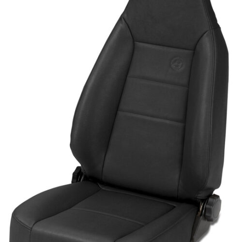 Bestop 76-86 Jeep Cj7 Front Trailmax II Sport Seat (All Vinyl Black Crush)