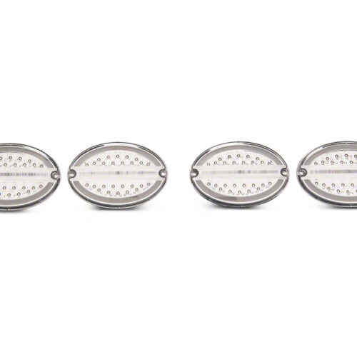 Raxiom for 1997-2004 Chevrolet Corvette C5 Axial Series LED Tail Lights- Chrome Housing (Clear Lens)