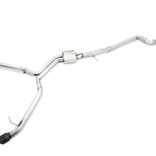 AWE Tuning Track Edition Exhaust Dual Outlet - Diamond Black Tips (Includes DP) for Audi B9 A5