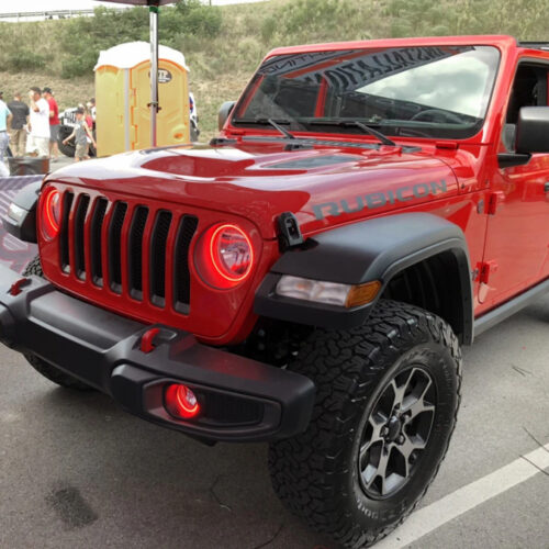 Oracle Jeep Wrangler JL/Gladiator JT LED Surface Mount Fog Light Halo Kit - Amber - Image 6