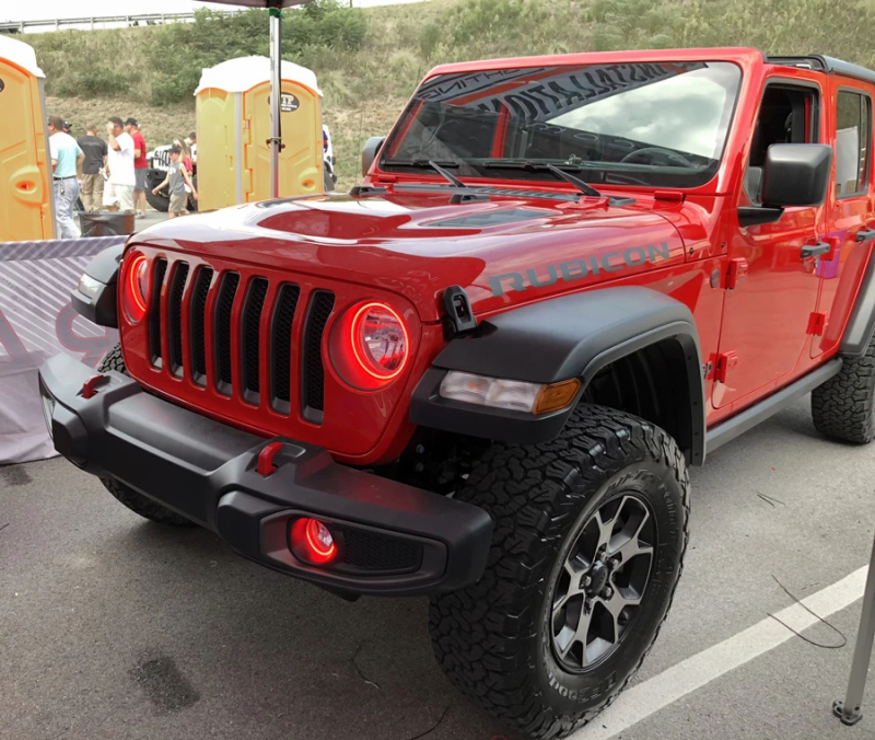 Oracle Jeep Wrangler JL/Gladiator JT LED Surface Mount Fog Light Halo Kit - Amber - Image 6